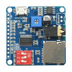 2PCS Voice Sound Playback Module MP3 Trigger Player Module UART I/O Trigger Class D Amplifier Board 5W 8M Storage SD/TF Card for Arduino