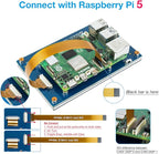 Hosyond 5 Inch Touchscreen IPS MIPI DSI Display Compatible with Raspberry Pi 5/4/3, 800x480 Pixel Capacitive Screen Driver-Free Interface