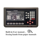3 Axis LCD Screen Metal Shell DRO Digital Readout 3pcs 14" x 36" x 16 "5um 370mm+920mm+420mm Magnetic Scale 5um IP67 Sealing Protection for Mills Grinding Milling Lathe Machine