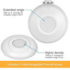 ENERLITES High Bay 360 Degree PIR Line Voltage Ceiling Occupancy Motion Sensor w/Daylight Harvesting Dimming, 1200-2800 sq. ft. Coverage, 120-277VAC, Commercial/Industrial, UL Listed, MPC-50HD, White