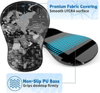 YIWEI Ergonomic Mouse Pad with Wrist Rest - Comfortable Office Mousepad with Memory Foam Wrist Support for Carpal Tunnel Relief, Mouse Pads with Non-Slip Base for Gaming and Home (World Map)