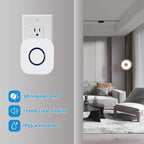 Wireless Caregiver Pager Dual Receiver Home Alert System with Emergency Call Bell SOS Buzzer Buttons for Elderly Parents 1000+ Feet Range 38 Melodies AB Buttons No Monthly Fee 2RX+2TX White