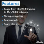 Shelly Blu Button Tough Black | Bluetooth-Operated Multi-Click Action and Scenes Activation Button | Versatile Control | Home Automation | IP54 Waterproof | Highly Resilient | Broad Range