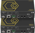 HDMI Extender Over Ethernet 4k 60HZ Uncompressed 18G/BPS Over Single Cat5/6 up to 40m(165ft), RS232+POE+IR+HDCP2.2, HDR CEC EDID Management.