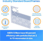Filter King 38x65.5x1 Air Filter | 4-PACK | MERV 8 HVAC Pleated A/C Furnace Filters | MADE IN USA | Actual Size: 38 x 65.5 x .75"