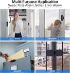 AKOYU 5-Pack Window Alarms for Home Security, 120dB Door and Window Open Sensor Chime for Kid Safety, Pool Safety, Sliding Door, DIY Protection, Easy Installation,Ideal for Home,Garage,Apartment,Black