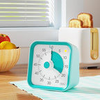 InfPokid Visual Timer for Kids with Pause Function, 60 Minute Countdown Timer for Kids Desk Study, Teaching, Kitchen Cooking, Office Meetings, Time Management for ADHD (Green)