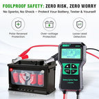 DUOYI DY221 Car Battery Tester, 12V 24V Digital Automotive Alternator Meter Diagnostic Tool,100-2000 CCA Load Capacity, Charging & Cranking Analyzer for Cars, Trucks, Motorcycles, Vans, RVs, Boats...