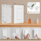 SURAIELEC Wireless Light Switch Remote Control Outlet, No Wiring Needed, 100 FT Range, Pre-Programmed, Remote Outlet Wall Switch for Plug in Pendant Light, Lamp, Christmas Tree, Holiday Decorations