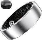 S SECRETTOP Smart Ring for Women Men, Health Fitness Tracker Ring, Sleep Monitoring with Charging Case, SpO2, Heart Rate, No Subscription Fee for iOS Android (Silver 7)