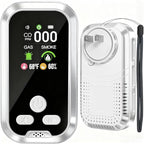 5-in-1 Carbon Monoxide Detector Combo with LCD Display, Detects CO, Natural Gas, Smoke, Temperature, Humidity for Home Hotel, Camping RV, Apartment Safety, White