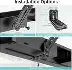 HCMOUNTING Soundbar Mount Bracket, Sound Bar Mounts Under TV or Above TV Fits Most Sound Bars Up to 20 Lbs, Soundbar TV Mount with 180° Adjustable Extension Plates and L-Shaped Hooks