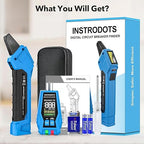 INSTRODOTS Circuit Breaker Finder, Digital Breaker Finder with GFCI Outlet Tester, AC 90-135V Electrical Circuit Tracer with Buzzer Alarm & Color LCD Display, Includes Batteries & Carrying Case