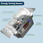 TOPGREENER in-Wall PIR Motion Sensor Light Switch, Motion Sensor Switch, Occupancy Sensor Switch, On/Off Override, 4A, 500W, Single Pole, 𝐍𝐞𝐞𝐝 𝐍𝐞𝐮𝐭𝐫𝐚𝐥 𝐖𝐢𝐫𝐞, TSOS5, White, 4 Pack