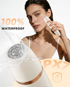 Ufree Bikini Trimmer Electric Razors for Women, Rechargeable Pubic Hair Trimmer Electric Shaver for Legs Body Hair, Bikini Shaver IPX7 Waterproof, White