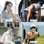 Portable Neck Fan,Hands Free Personal Wearable Bladeless Fan,6000mAh USB Rechargeable,360° Cooling,LED Display,4-Speeds,Birthday Gifts for Men Women Dad Mom,Valentines Day Gifts for Her Him (Pink)