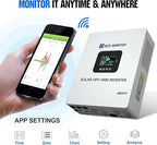 ECO-WORTHY Home Power Station Backup Power,20480Wh LiFePO4 Battery Support Communication,Bluetooth and WiFi,AC 5000W Inverter,Battery Monitor,for Home Backup,Emergency,Solar System Components