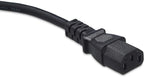 Amazon Basics Computer Monitor TV Replacement Power Cord, 6 ft, 32 count (Pack of 1), Black