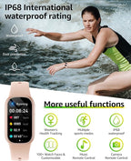 BUTFORFIT Fitness Tracker (Answer/Make Call), Smart Watch with 1.47" HD Touch Display, 130+ Sport Modes Activity Tracker with Sleep Monitor, IP68 Waterproof Tracker for Android&iPhone Women Men