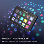 Fifine AmpliGame Stream Controller with 15 Macro Keys, Streaming Keyboard with Trigger Actions in OBS/Twitch/YouTube/Streamlabs, Shortcut Buttons Keypad Works with Mac and PC-D6