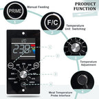 Upgrade Digital Control Board Kit Compatible with Pit Boss Tabletop Wood Pellet Grills Mahogany 150PPS BBQ Replacement Control Panel Temperature Controller with RTD Temperature Sensor Probe