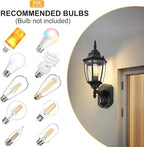 Lamomo Motion Sensor Outdoor Lights, Dusk to Dawn Outdoor Lighting, Exterior Aluminum Waterproof Porch Lights for Patio Front Door Garage（1 Pack