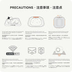 L1 Self-Cleaning Litter Box Automatic Electronic Hands-Free Smart Robot self Cleaning Litter Box - Safe Anti-Pinch,with Deodorizer and Liner and Litter Mat for Multiple Cats