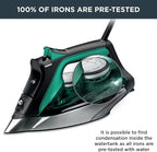 Rowenta Pro Master Stainless Steel Soleplate Steam Iron for Clothes, 210 g/min, 400 Microsteam Holes, Cotton, Wool, Poly, Silk, Linen, Nylon, 1775 Watts Iron Steamer for Clothes, Powerful Steam DW8360