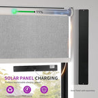Astomi Motorized Blinds with Remote - Blackout Smart Roller Shades Compatible with Alexa & Goggle Home, Solar Rechargeable, Custom Size 22" - 100" for Indoor Window, Haze Grey