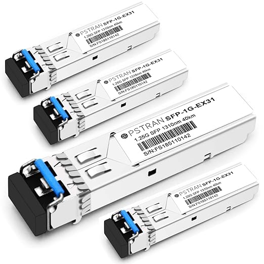 OPSTRAN 1000BASE-EX SFP Optical Transceiver Module Compatible with Brocade E1MG-EX-40 1310nm 40km DDM Duplex LC SMF 4 Pack
