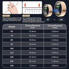 Smart Health Ring for Women Men, Fitness Tracker Ring with Heart Rate, Blood Oxygen, Sleep Tracker, Step Tracker, No Subscription Fee, IP68 Waterproof Smart Ring for iphone & Android (Rose Gold, 13#)
