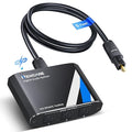 NEWCARE Optical Audio Splitter 1 in 3 Out,SPDIF Toslink Digital Optical Audio Cable Splitter 1x3 Support LPCM2.0 Doldy Digital & DTS 5.1 for Xbox,PS4,DVD,TV Box,Home Theatre, Receiver,Sound Bar