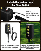 IP66 Outdoor Power Strip Waterproof,Iwister Heavy Duty Surge Protector, 25 FT Extension Cord, All-Weatherproof,6AC, Suitable for Outdoor, Work Room, Patio Gardens, Pool Parties