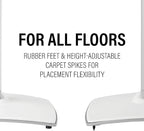 Sanus Height-Adjustable Speaker Stand for Sonos Era 100™ (White) - WSSE1A1-W2