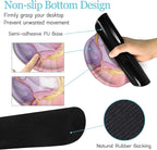 LIMKRIAN Marble Mouse Pad Set Large Desk Matt for Desktop, Ergonomic Mouse Pad with Wrist Rest for Gaming Wrist Support Keyboard Mat Cup Coaster Set Office Desk Decor Accessories