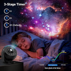 Galaxy Projector Pro, 13 in 1 Home Planetarium Galaxy Projector for Bedroom, Star Projector Galaxy Light with Timer, Night Light Projector for Kids Adults, Ceiling Projector, Room Decor-Black