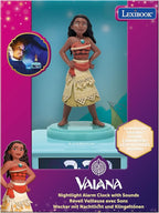 LEXiBOOK, Moana, Moana Nightlight Alarm Clock, Sounds and Melodies, Backlit LCD Screen, Luminous, Snooze, RL800VN