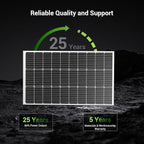 HQST Solar Panel 4pcs 100 Watt 12V Monocrystalline Solar Panel with Solar Connectors, High Efficiency Module PV Power for Battery Charging Boat, Caravan, RV and Any Other Off Grid Applications