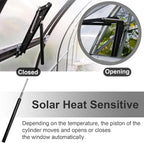 Amylove 2 Pcs Dual Spring Automatic Roof Vent Opener Greenhouse Accessories Solar Greenhouse Heater Sensitive Ventilation Kit Automatic Window Vent Opener Replacement for Gardening