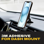 DEWALT Magnetic Phone Holder for Car Kit, Heavy Duty Wireless Charger, Vent Mount, Dash Mount, Charging Mounted Holders Cell Phone Holders for Your Car Accessories for Women Men for iPhone 17 16 15 14