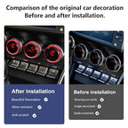 Auovo AC Knob Rings Covers Compatible with Subaru BRZ 2022-2026 for Toyota GR86 2022-2025 2026 Interior Accessories Air Climate Control Switch Knob Button Ring (Air Conditioning Knobs Cover-3PCS, Red)
