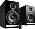Audioengine HD6 Premium Powered Bookshelf Speakers | 150W Audiophile-Grade Bluetooth 5.0 Speakers with aptX HD | 24-Bit DAC | Real Wood Veneer