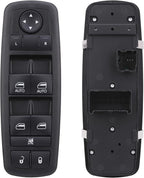 Obaee Window Switch Power Control Button Front Left Driver Side Compatible with 2010-2011 Dodge Grand Caravan/Chrysler Town & Country, Replacement OEM 04602535AI, Double Autos 3+0 Pinss