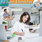 SANZUCO Intercoms Wireless for Home Hands Free, 2024 Upgraded Intercom 5300ft with Automatic Answer, 9 Channel Full Duplex Home Intercom System Fit for Hospital Business House(6 Packs White) ﻿