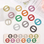 T-Shirt Clips 9 PCS, Clothes Corner Knotted Button, Fashion Alloy Pearl Rhinestone Circle Clip Buckle Round Shirt Silk Scarf