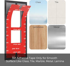 No-Drill Adhesive Mount Ring Video Doorbell Wired 5AT3T5 Apartment Rental Strong Tape Damage-Free Install Outdoor Brick Wall Metal Door Holder Bracket