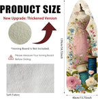 Nuxovilar Ironing Board Cover Needle Cotton 15x54 Inches | Ironing Board Cover and Pad Floral Gown Sewing Design for Sewing Room, Bedroom, Laundry Space