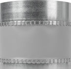 Repa Market 6" Inch Flexible Vibration And Noise Reducing Coupler - Female Fit Duct Connector – Galvanized Steel Coupling for Joining Two Male Duct Fittings – HVAC Ventilation Inline Joint