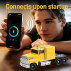 WSTER American Truck Bluetooth Speaker, Retro Car Model，Portable Wireless with HD Stereo Sound, TWS Pairing, USB/TF/AUX Playback, Unique Truck Model Speaker for Home & Outdoor(Yellow)