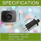 SIGANDG 24V 7.2W LED Transformer Replacement Class 2 Power Supply for Christmas String Light Inflatable Decorations LED Controller IP44 Waterproof Low Voltage